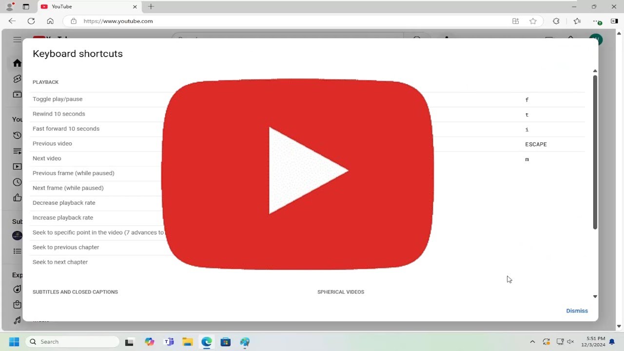 How To See Keyboard Shortcuts On Youtube Guide Youtube