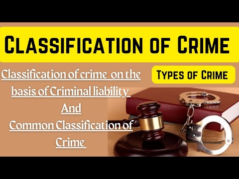 Classification Of Crime || Types Of Crime || Study Notes || B.A.LLB ...