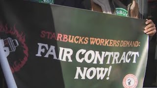 Seven arrested as Starbucks baristas go on strike in Park Slope