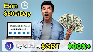 Earn $8000+ Monthly Passively by Staking $GRT – Start Now!