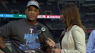 TEX@OAK: Beltre on Rangers becoming the West champs