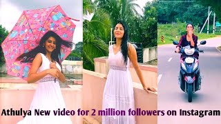 Athulya Ravi new Video for 2 million followers on Instagram