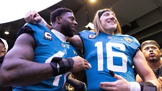 "Why not us?" Locker room celebration after Jaguars' comeback vs. Chargers to advance in playoffs