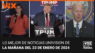Lo mejor de Noticias Univision de la mañana | Martes 23 de enero de 2024