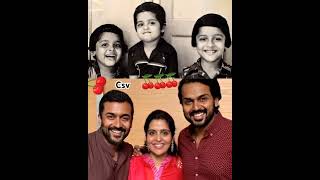 Actor surya with his brother and sister #surya #karthi #shorts #cuteshortviral