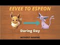 How to evolve eeve into espeon during day |pokemon go|