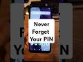 How to NEVER Forget Your Pin Pattern or Password - Blu G33