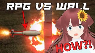 🤯THIS IS WILD!🤯VTuber Reacts To Can a Wall Protect You From a RPG?? - Ballistic High-Speed