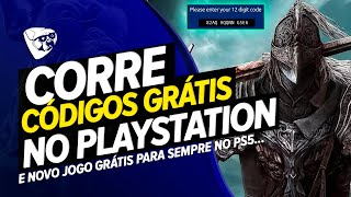 CORRE! CÓDIGOS GRÁTIS NO PLAYSTATION AGORA! CADASTRO JÁ! E NOVO JOGO GRÁTIS P/SEMPRE No PS5