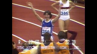 Westdeutscher Kommentar zu Marita Koch #DDR 1983 #Weltrekord 200 m