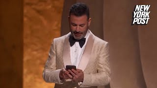 Jimmy Kimmel responds in real time to Donald Trump’s insults at the Oscars