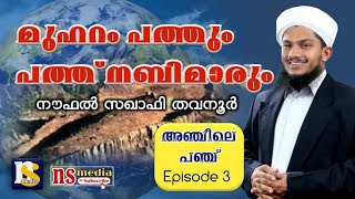 മുഹറം പത്തും പത്ത് നബിമാരും നൗഫൽ സഖാഫി തവനൂർ.nsmedia