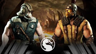 Mortal Kombat X - Tundra Sub Zero Vs Kold War Scorpion (Very Hard)