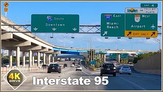 4K DRIVE Highway I95 Miami FLORIDA USA driving vlog