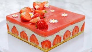 🍓🍓 Strawberry Mousse Cake Recipe｜草莓慕斯蛋糕