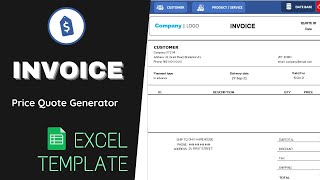 Invoice Generator Excel | Price Quote Spreadsheets Template