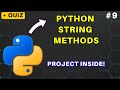 9. Python String Methods Tutorial (Part 2) - Build a Project! #python #tutorial