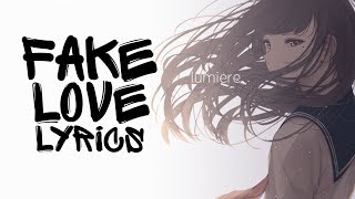 Nightcore - Fake Love English Cover  Female  Acoustic Bts  Lyrics