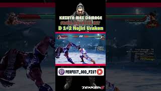 Kazuya Nejiri Uraken Max Damage #shorts #kazuya #tekken7