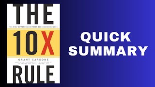 The 10X Rule | Quick Book Summary | Grant Cardone