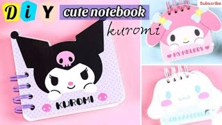 Mini Kuromi Notebook #diy #sanrio #crafts