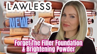 *NEW* LAWLESS Forget The Filler Foundation \u0026 Brightening Perfecting Powder \\ 8-Hour Wear Test