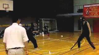 有段男子長剣フリー決勝　スポーツチャンバラ関西学生大会2009