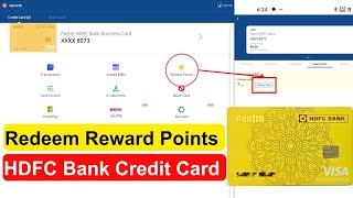 Paytm HDFC Credit Card Reward Point Redeem Kare| How to Redeem Reward Point of HDFC Bank Credit Card