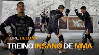 TREINO INSANO DE MMA NA CHUTE BOXE -  LIPE DETONA