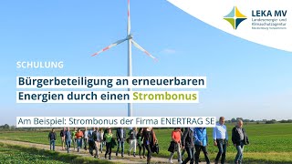 Bürgerbeteiligung an erneuerbaren Energien: So funktioniert ein Strombonus