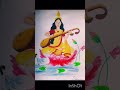 maa saraswati drawing shorts art