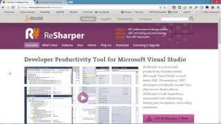 Developer Tools Screencast 4: ReSharper