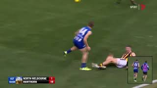 Cam Zurhaar pinball into Hawks