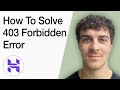 How To Solve 403 Forbidden Error In Hostinger (Full 2025 Guide)