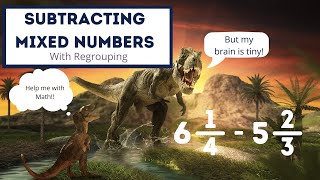 Subtracting Mixed Number With Regrouping - 5.NF.1 - 5.NF.2