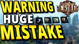 MUST KNOW Don't Make These HUGE Mistakes I Made While Leveling - Path Of Exile 2