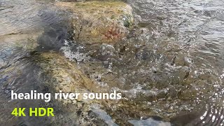 【4K HDR】relax music of a stream～川のせせらぎ集・水の音・定点観測・睡眠導入・ASMR～Japan Hyogo Kobe・nature trip