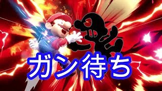 【マリオ使い】ガン待ちゲムヲの倒し方教えてください【スマブラsp】