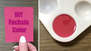 DIY Fuchsia Pink Color