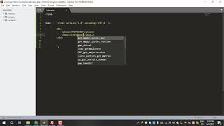 Export xml file using php