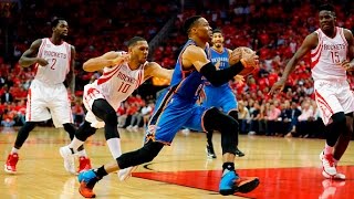 Westbrook Posts 1st Ever 50+ Point Triple-Double In Playoffs, Harden Scores 35 Points!