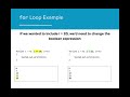 AP CS A 4.2 - for Loops