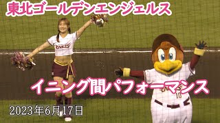 【ファーム公式戦】東北ゴールデンエンジェルス　イニング間パフォーマンス　20230617