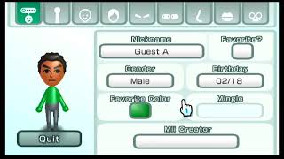 How to make the Guest A Mii