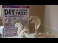 Hands craft: DIY 3D Wooden Puzzle (Wild animals) part 1