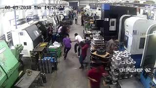 Live CNC VTL Machine Accident USED MACHINES TRADERS