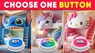 Choose One Button! BOY or GIRL or BOTH Edition 💙❤️🌈 Quiz Galaxy