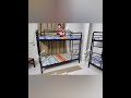 Iron Bunker Bed Round Design || Metal Twin over Loft Bed || Steel Bunk Bed by @Lohar-Furniture