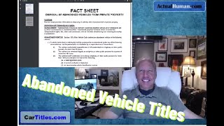 Get An Abandoned Vehicle Title