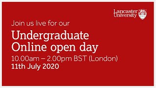 Undergraduate online open day